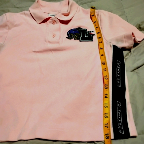 Lacoste Pink Short Sleeve Polo Shirt - Picture 8 of 8